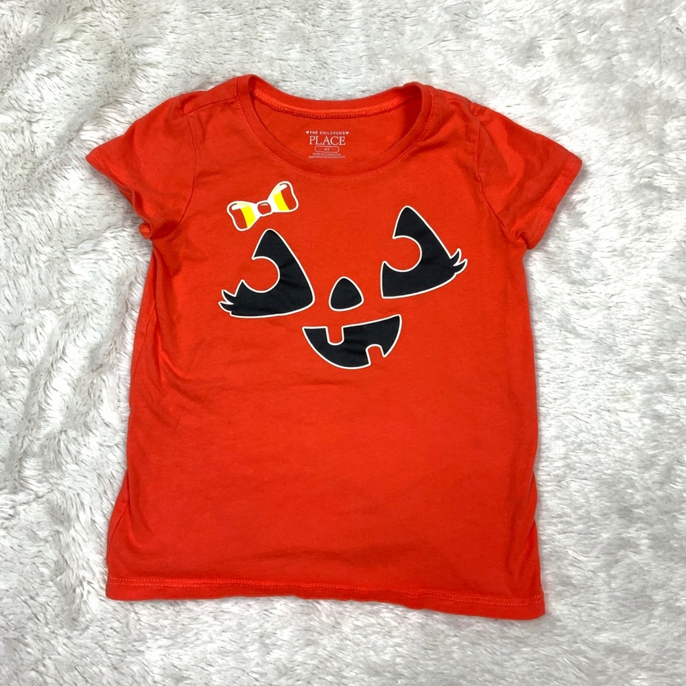 The children’s place Halloween pumpkin shirt